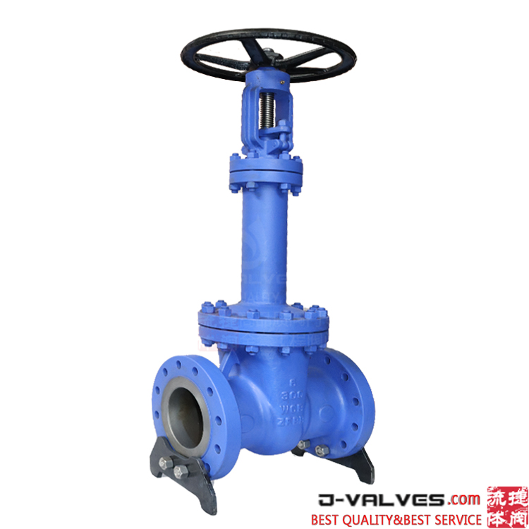 6inch 300lb A216 WCB Carbon Steel Bellows Flanged Gate Valve