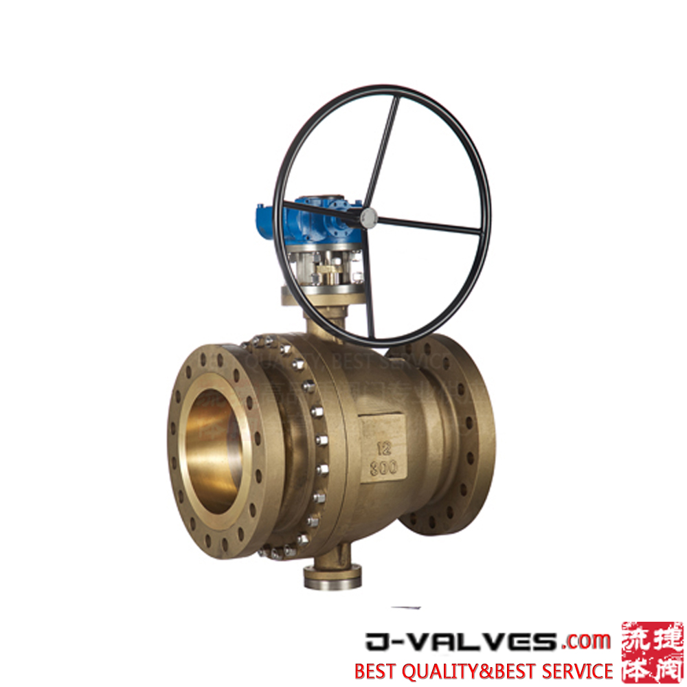 300LB Nickel Aluminum Bronze C95800 2PC Body Trunnion Mounted Ball