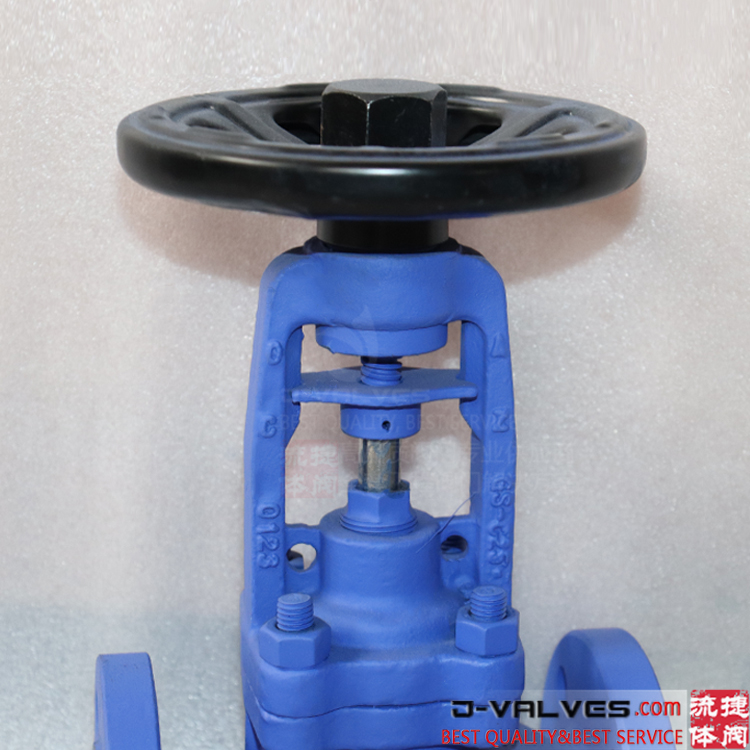 DIN CE DN25 PN16 GS-C25 carbon steel flange globe valve