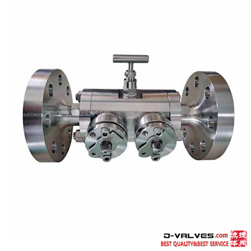 900lb DBB Double Block Double Discharge Stainless Steel Flanged RF