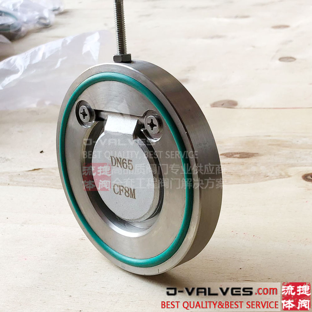 DN65 Stainless steel CF8M Single flap wafer check valve