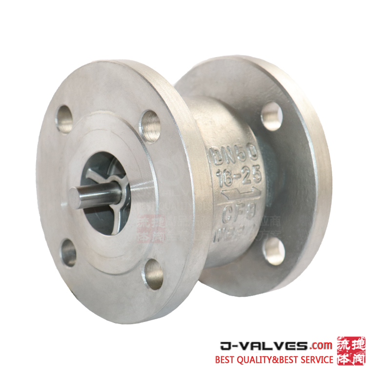 DIN PN16 PN25 DN50 Stainless steel CF8 Flange spring lift check valve