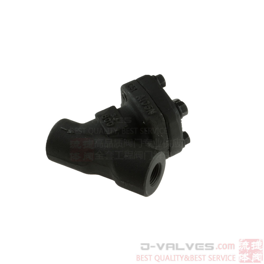 800# Forged A105 Thread socket welded Y Type Check Valve