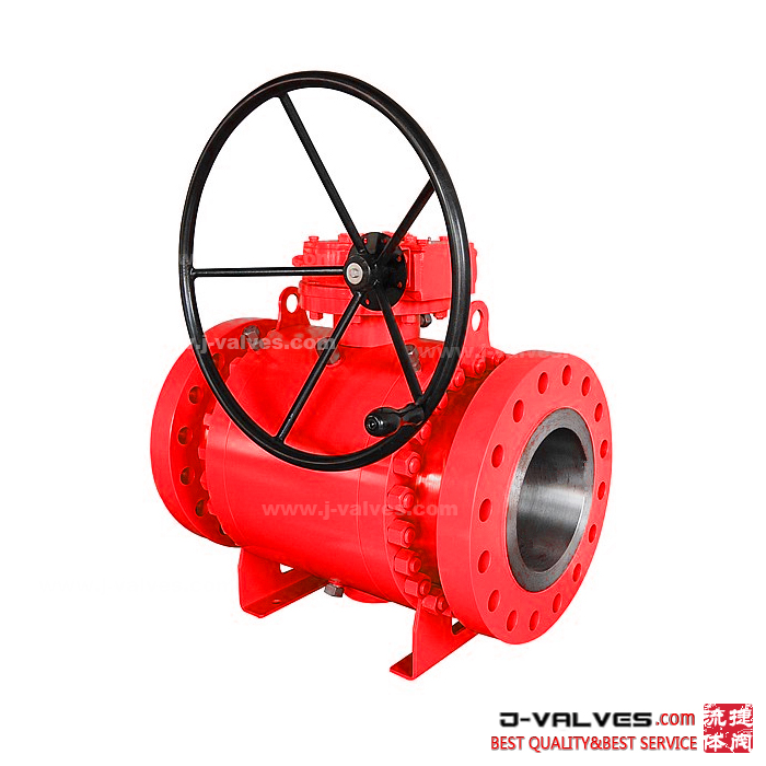 Forged Steel A105 3PCS Body Trunnion Mounted Ball Valves 