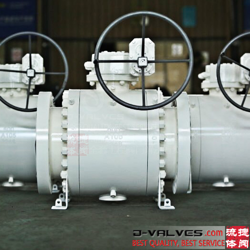 Big Size API6D Trunnion Ball Valve With Gear Operation