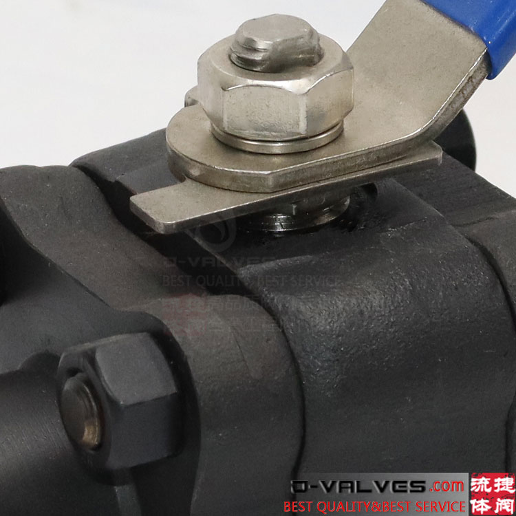 Forged A105 carbon steel NPT thread 3PC ball valve