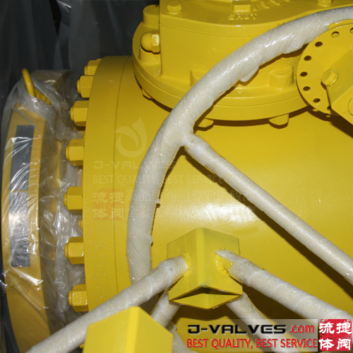  API6D Metal Sealed Trunnion Ball Valve With Gear Operation