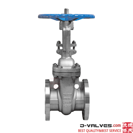 DIN DN100 PN16 stainless steel CF8M flange gate valve with Manual operation