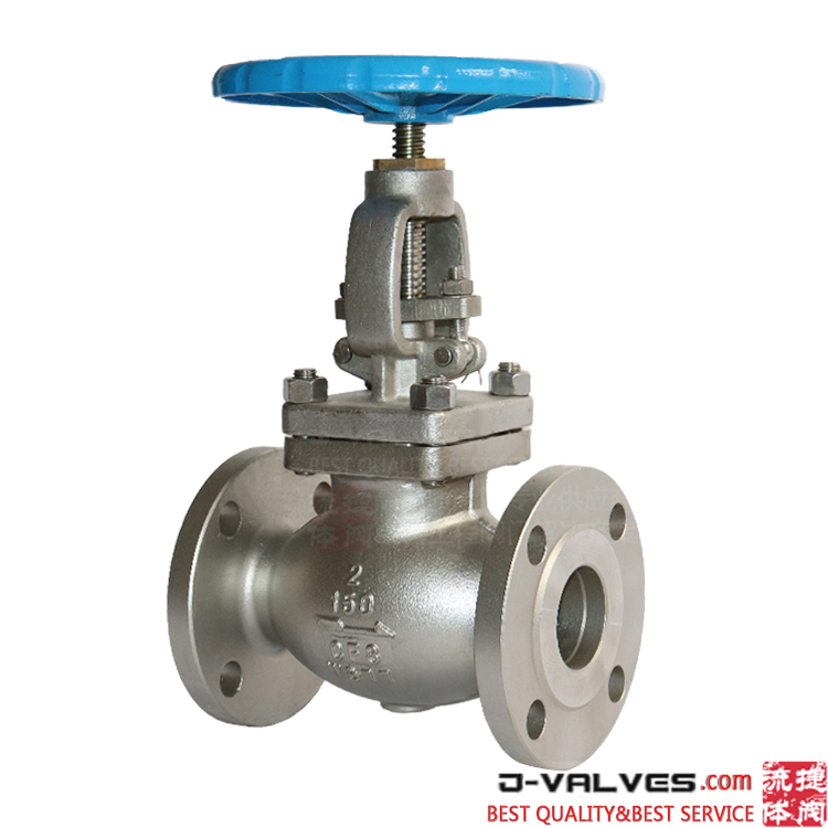 2inch 150lb A351 CF8 stainless steel flange globe valve