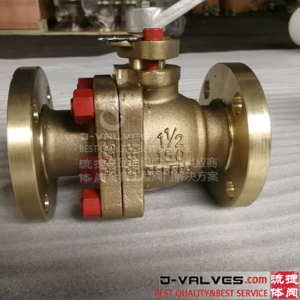 API C95800 bronze flange ball valve