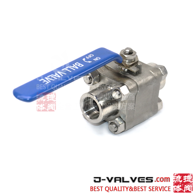 F316L Forged Stainless Steel 800# Full Bore Socket Welded Floating 3PC Ball Valve