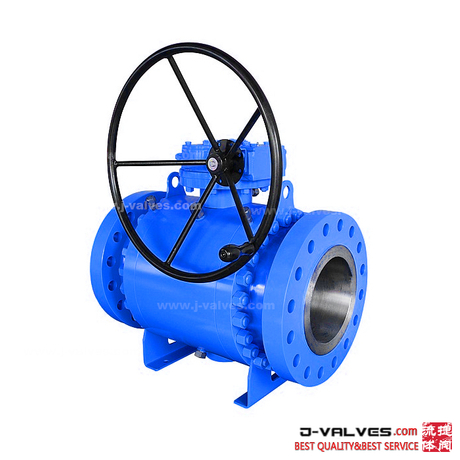 Forged Steel A105 3PCS Body Trunnion Mounted Ball Valves 